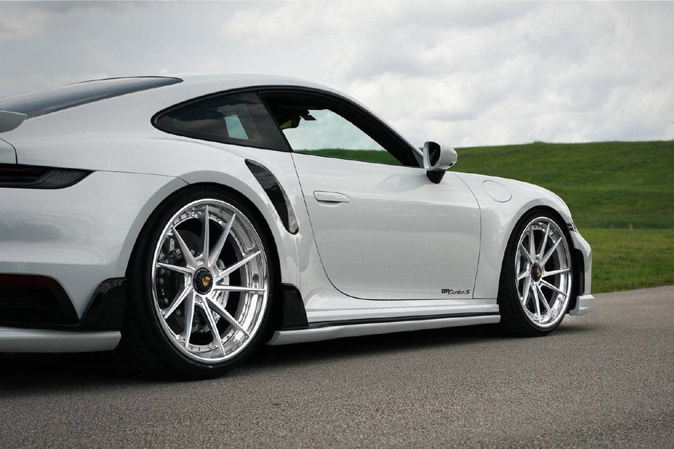 2020-2023 Porsche 911 992 TurboS TA Style DRY Carbon Fiber Side Skirts