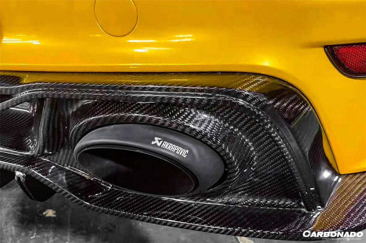 2020-2023 Porsche 911 992 Turbo S TA Style DRY Carbon Fiber Rear Lip - Carbonado