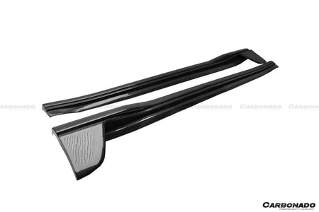 2020-2023 Porsche 911 992 TurboS TA Style DRY Carbon Fiber Side Skirts - Carbonado Aero