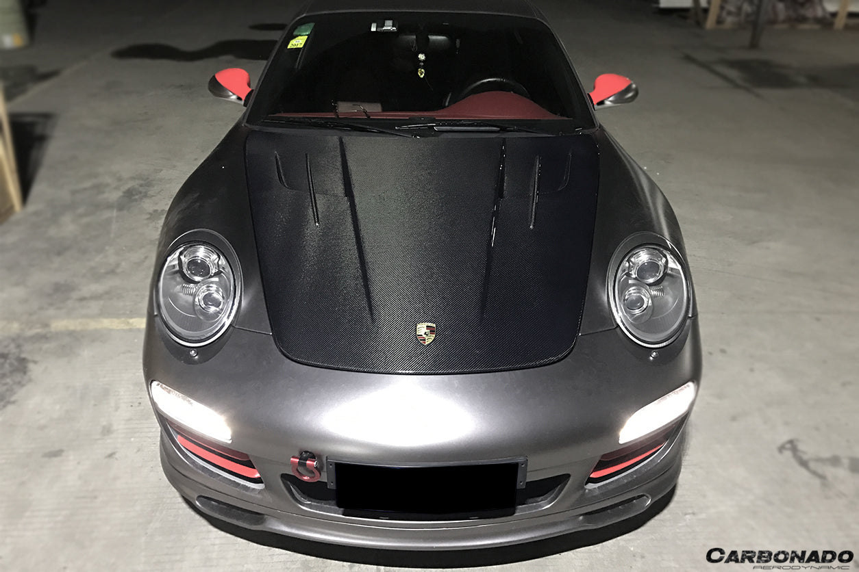 2005-2012 Porsche 987 Cayman/Boxster and 997 Carrera MG Style Hood - Carbonado