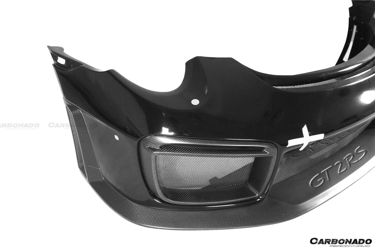 2016-2019 Porsche 911 991.2 Carrera /Targa 4/4S GT2RS Style Front Bumper - Carbonado Aero