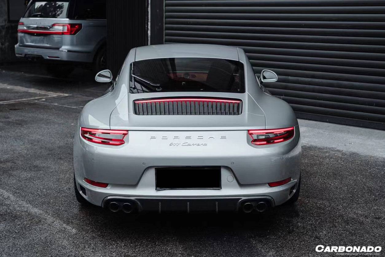 2016-2019 Porsche 911 991.2 Carrera & S & 4S & GTS OD Style Quad Rear Lip - Carbonado
