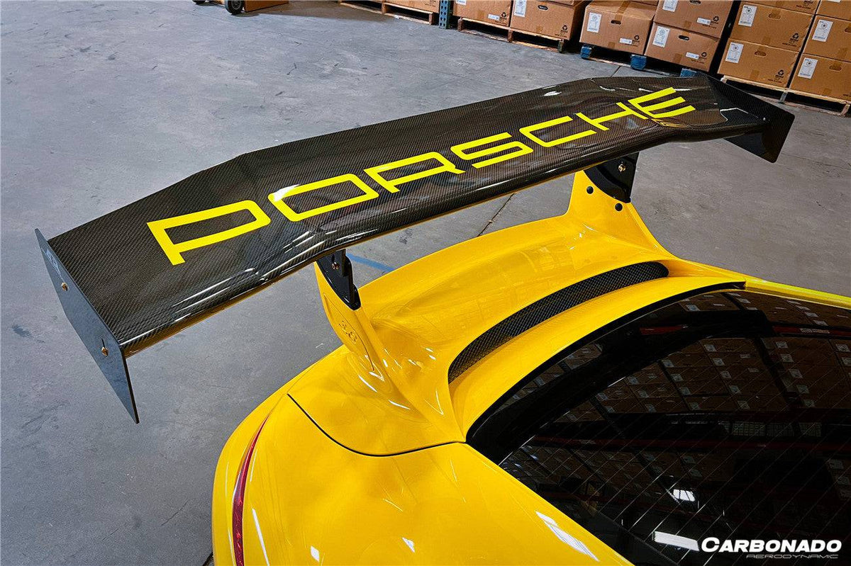 2012-2015 Porsche 911 991.1 GT3 ONLY AR Style Carbon Fiber Trunk Spoiler - Carbonado Aero