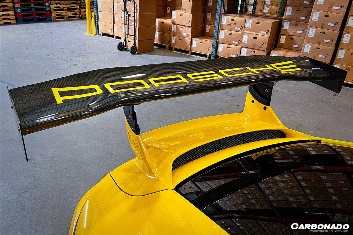 2012-2015 Porsche 911 991.1 GT3 ONLY AR Style Carbon Fiber Trunk Spoiler - Carbonado Aero