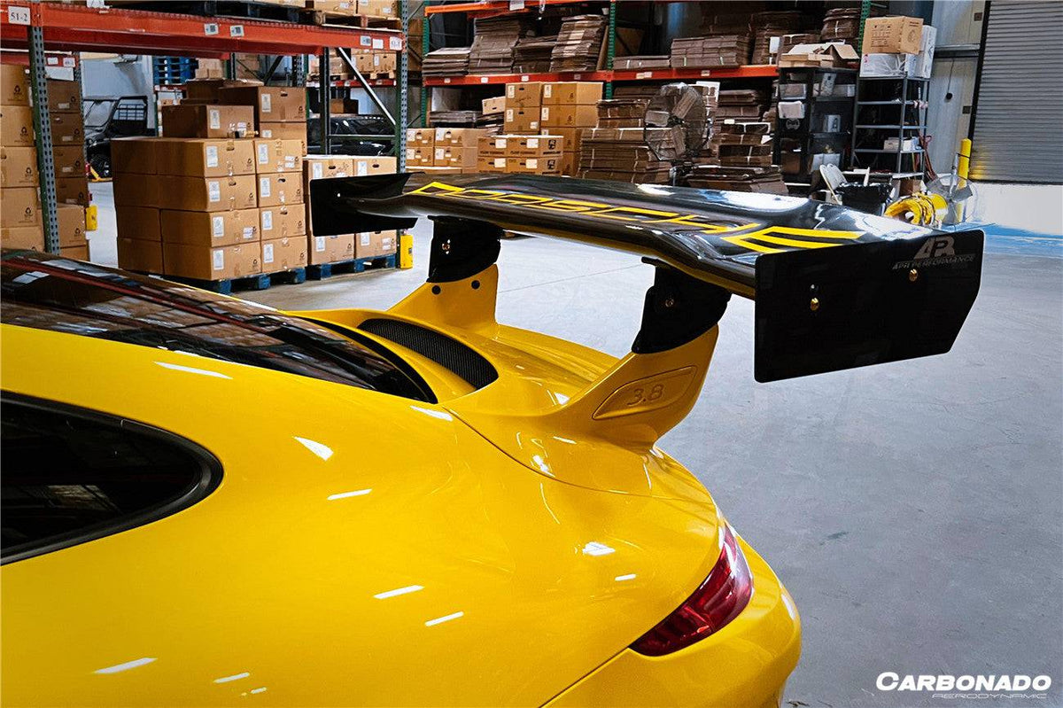 2012-2015 Porsche 911 991.1 GT3 ONLY AR Style Carbon Fiber Trunk Spoiler - Carbonado Aero