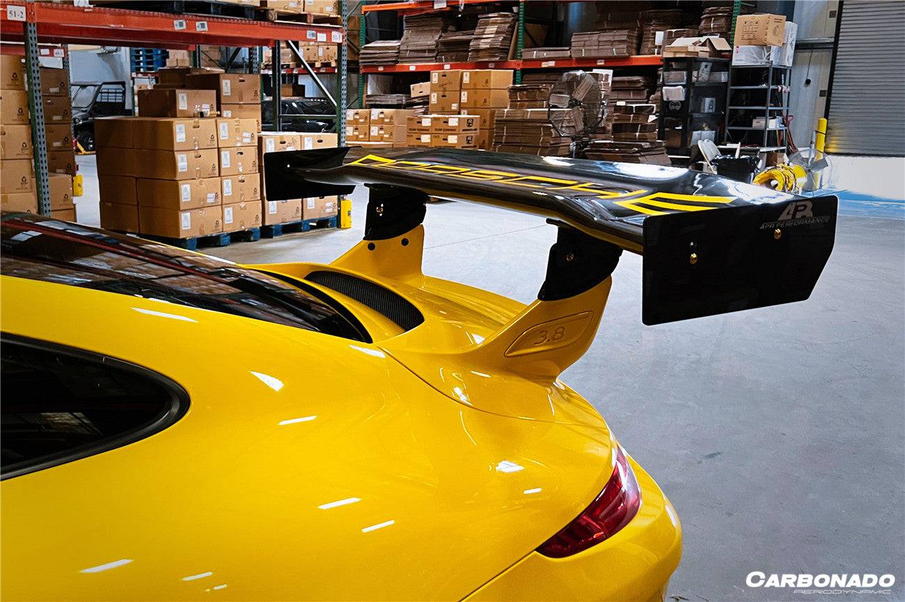 2012-2015 Porsche 911 991.1 GT3 ONLY AR Style Carbon Fiber Trunk Spoiler - Carbonado Aero