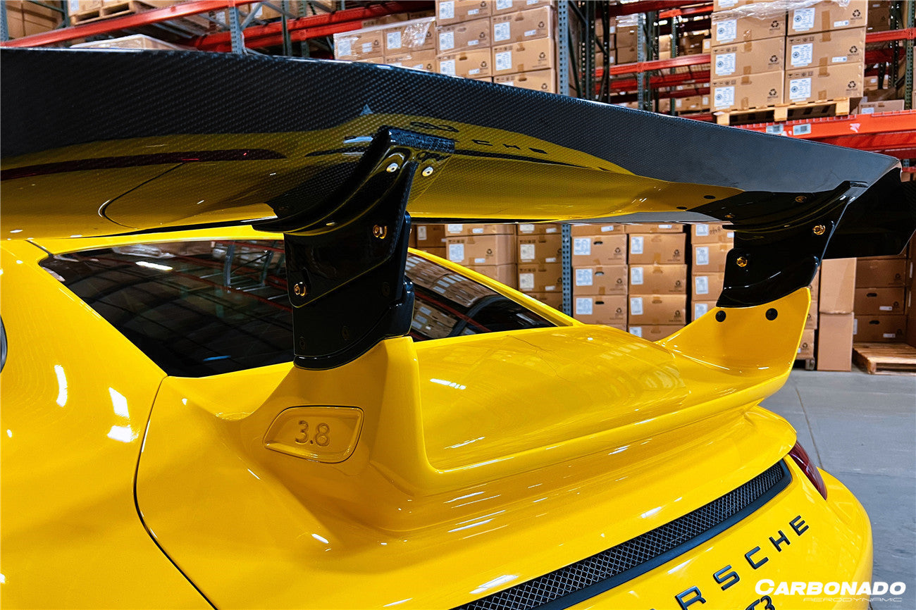 2012-2015 Porsche 911 991.1 GT3 ONLY AR Style Carbon Fiber Trunk Spoiler - Carbonado Aero