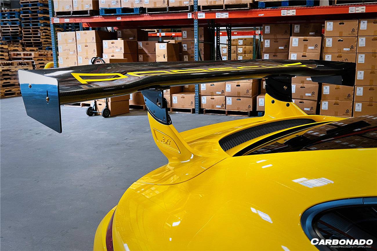 2012-2015 Porsche 911 991.1 GT3 ONLY AR Style Carbon Fiber Trunk Spoiler - Carbonado Aero