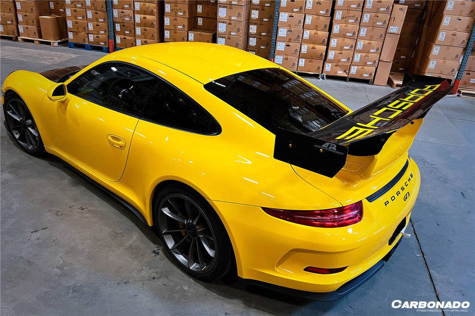 2012-2015 Porsche 911 991.1 GT3 ONLY AR Style Carbon Fiber Trunk Spoiler - Carbonado