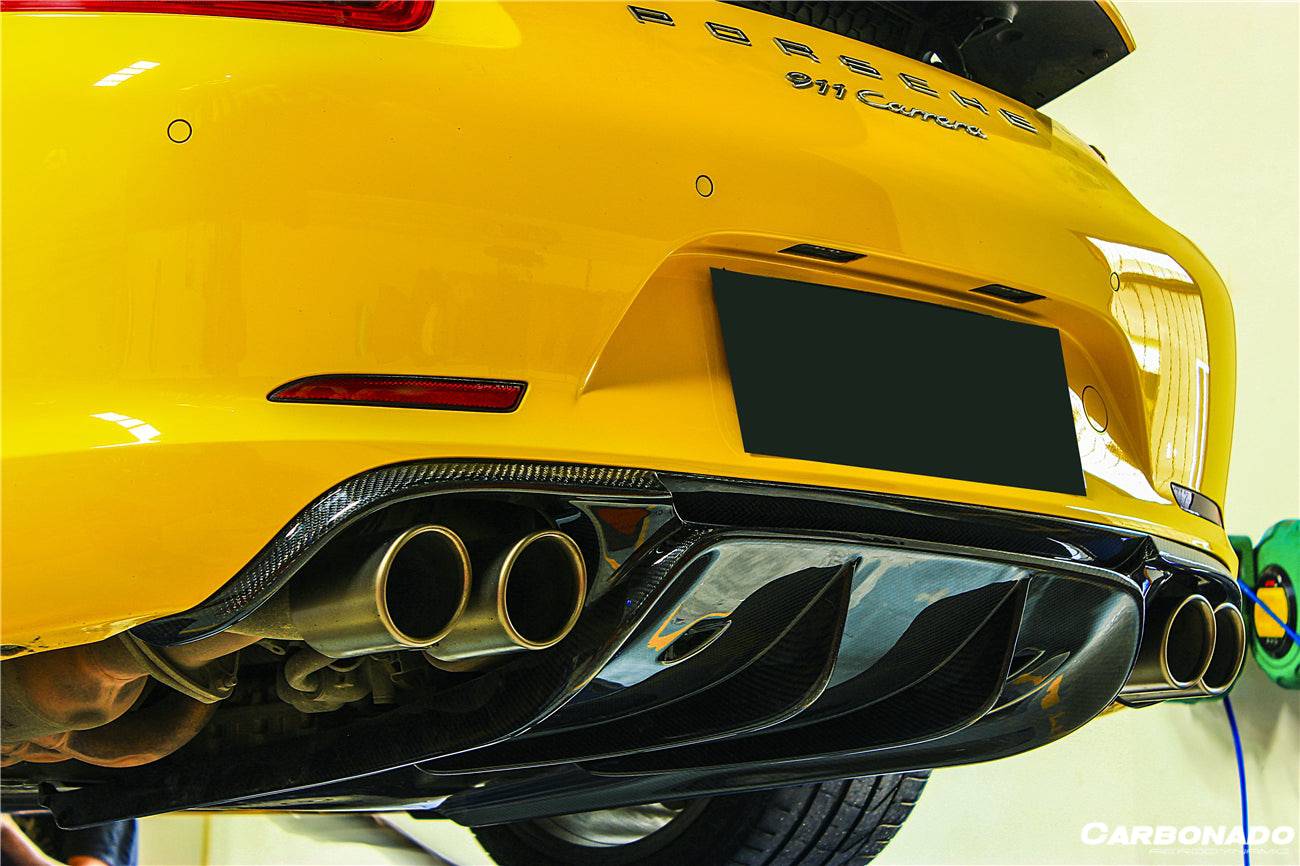 2012-2015 Porsche 911 991.1 Carrera/S/4S VRS Style Carbon Fiber Rear Diffuser - Carbonado Aero