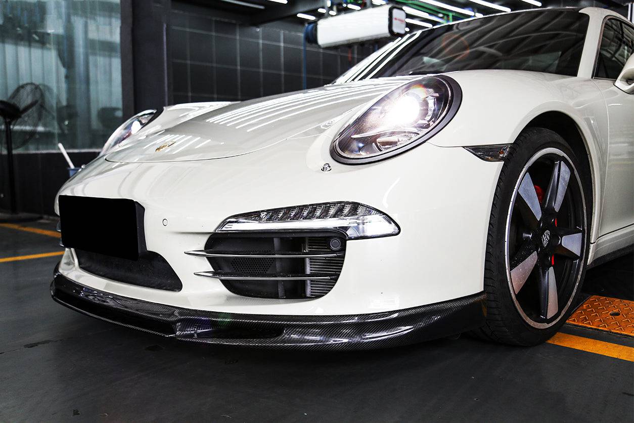 2012-2015 Porsche 911 991.1 Carrera/S/4S VRS Style Carbon Fiber Front Lip - Carbonado