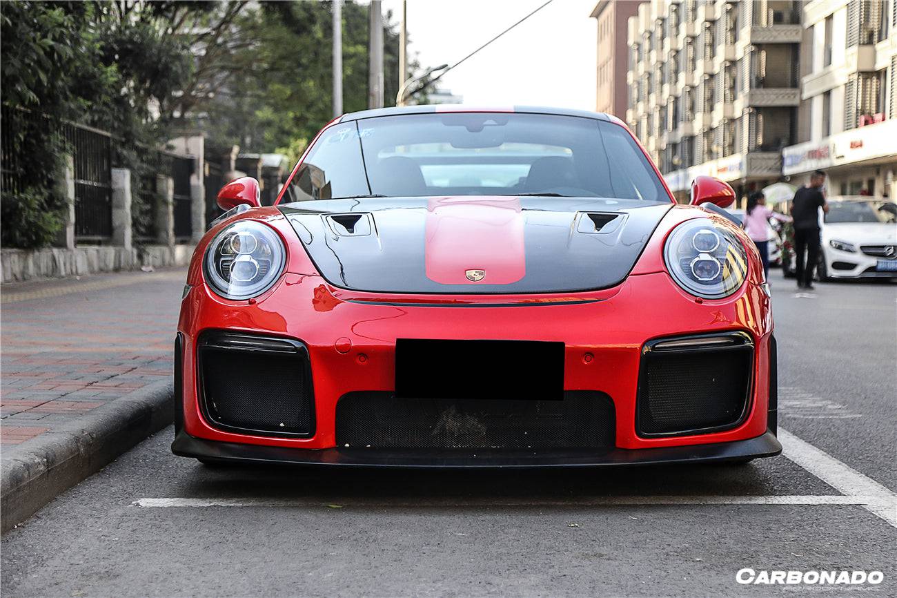 2016-2019 Porsche 911 991.2 Carrera /Targa 4/4S GT2RS Style Front Bumper - Carbonado Aero