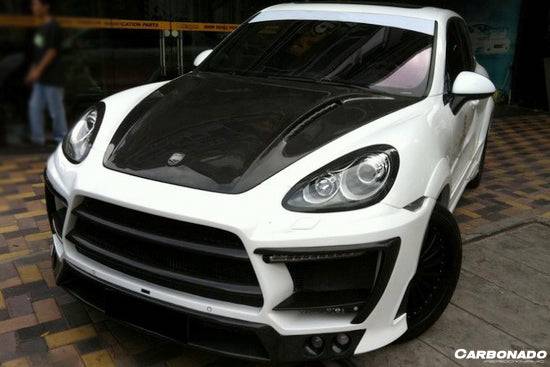 2011-2014 Porsche Cayenne 958.1 LM Style Carbon Fiber Hood - Carbonado