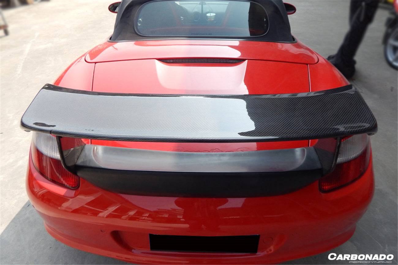 2005-2012 Porsche Cayman/Boxster 987 TA Style Trunk Spoiler - Carbonado