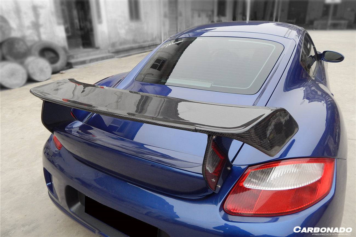 2005-2012 Porsche Cayman/Boxster 987 TA Style Trunk Spoiler - Carbonado