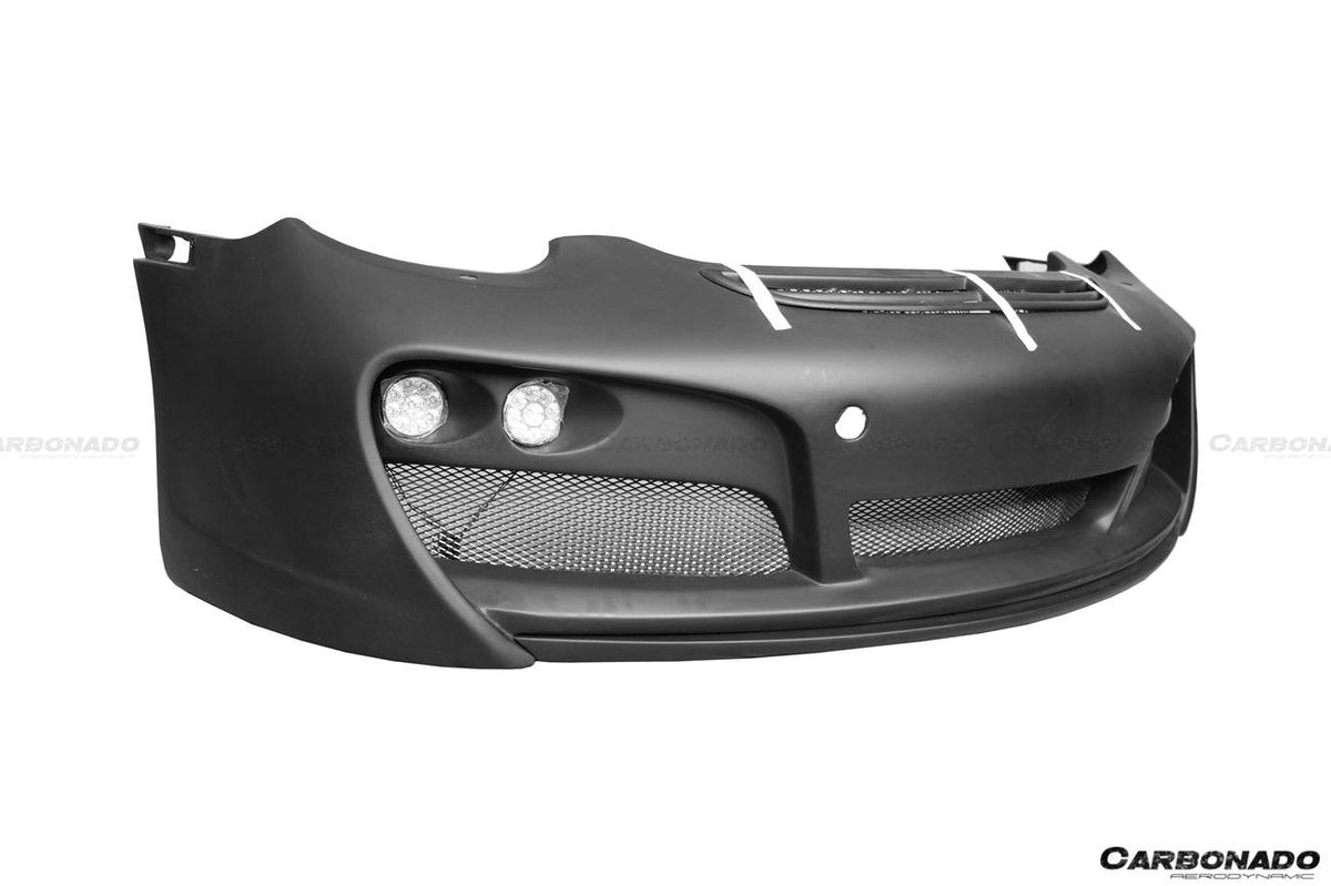 2005-2008 Porsche Cayman/Boxster 987 TA Style Front Bumper w/LED Lights - Carbonado Aero