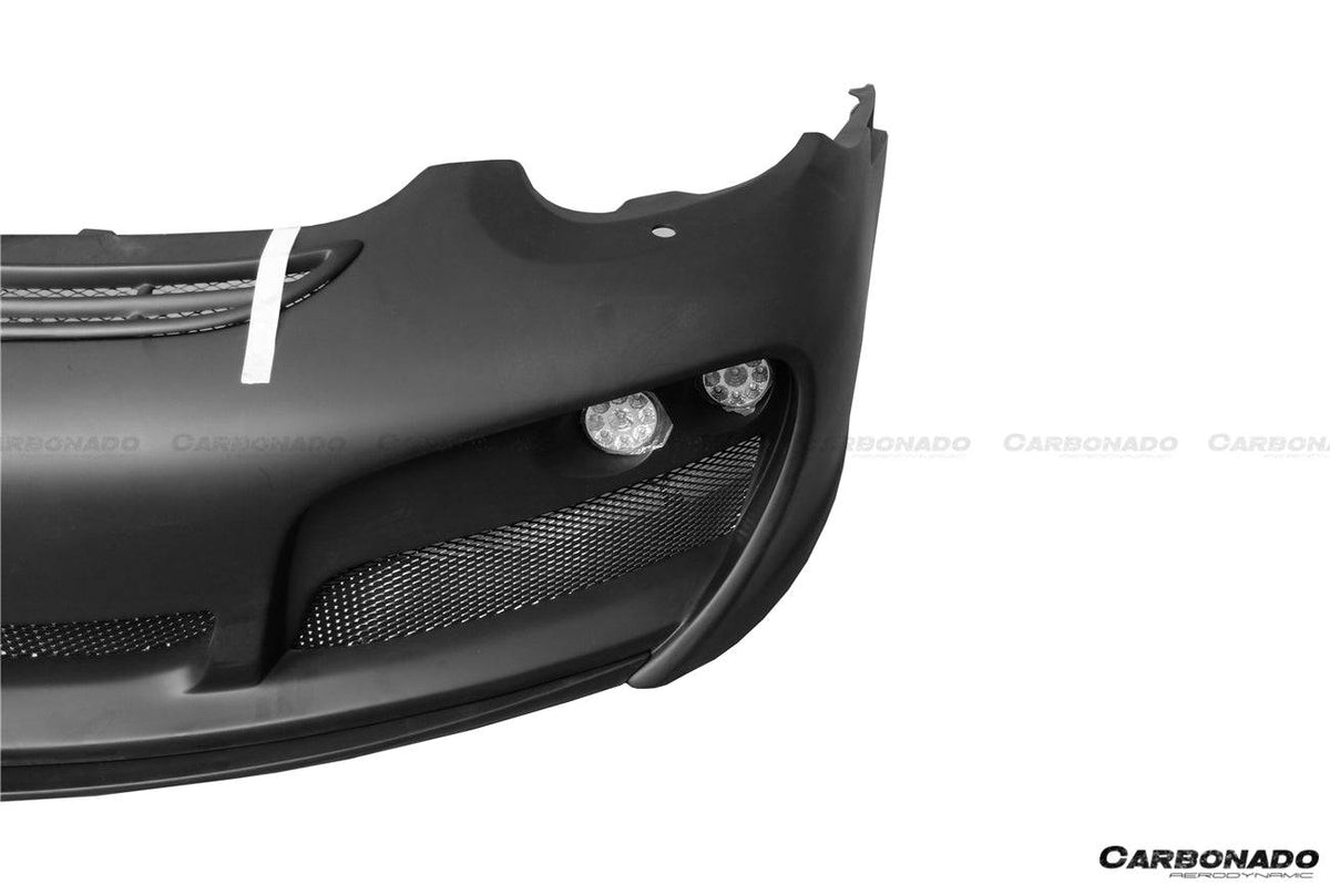 2005-2008 Porsche Cayman/Boxster 987 TA Style Front Bumper w/LED Lights - Carbonado Aero