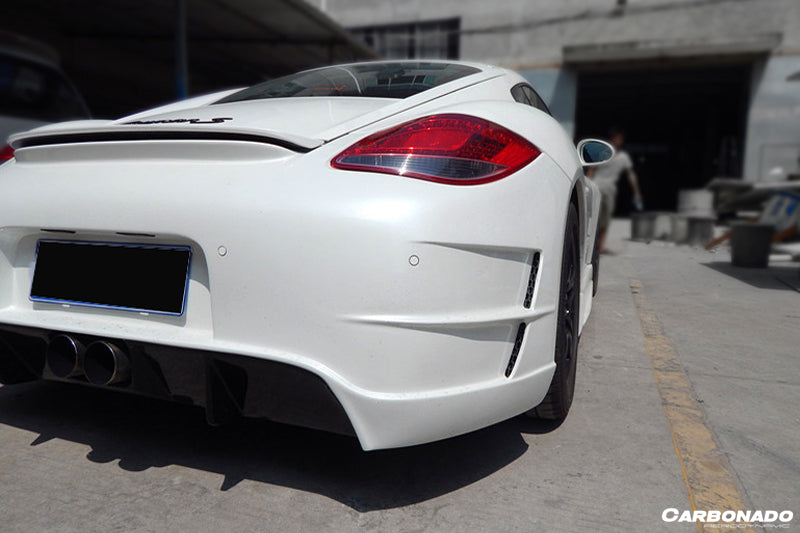 2009-2012 Porsche Cayman 987 TA2 Style Rear Bumper - Carbonado Aero