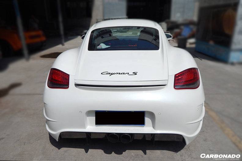 2009-2012 Porsche Cayman 987 TA2 Style Rear Bumper - Carbonado Aero