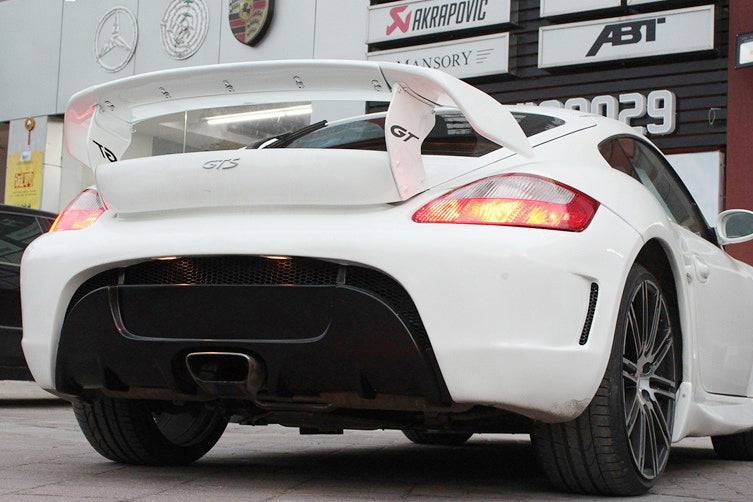 2009-2012 Porsche Cayman 987 TA3 Style Rear Bumper - Carbonado