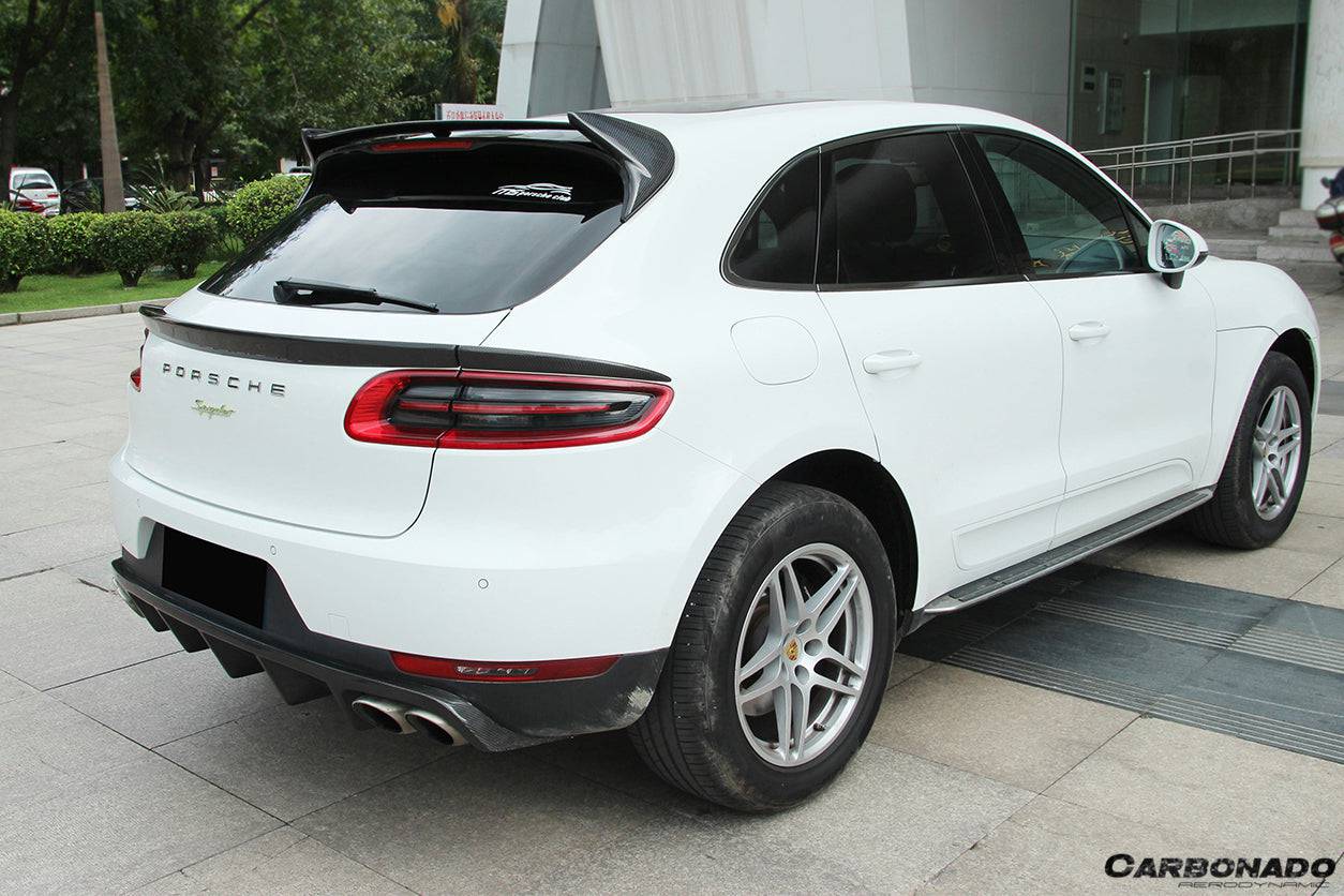 2014-2019 Porsche Macan BS Style Carbon Fiber Rear Diffuser - Carbonado