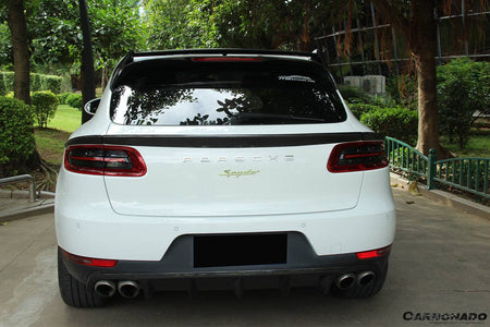 2014-2019 Porsche Macan BS Style Carbon Fiber Roof Spoiler - Carbonado Aero