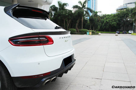 2014-2019 Porsche Macan BS Style Carbon Fiber Roof Spoiler - Carbonado Aero