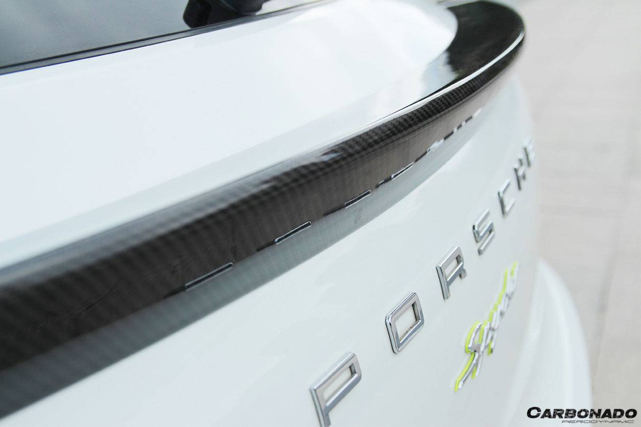 2014-2019 Porsche Macan BS Style Carbon Fiber Rear Decklid Spoiler - Carbonado Aero