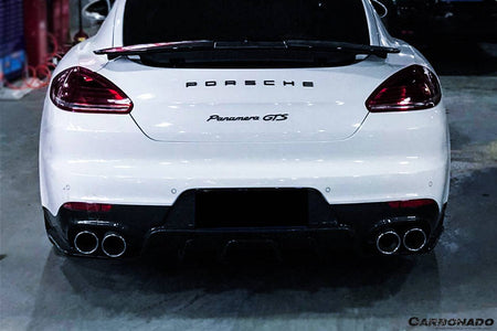 2013-2016 Porsche Panamera 970.2 BS-Sport Style Carbon Fiber Rear Diffuser - Carbonado Aero