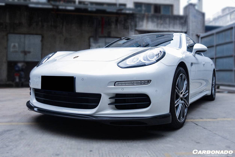 2013-2016 Porsche Panamera 970.2 GMT Style Carbon Fiber Front Lip - Carbonado