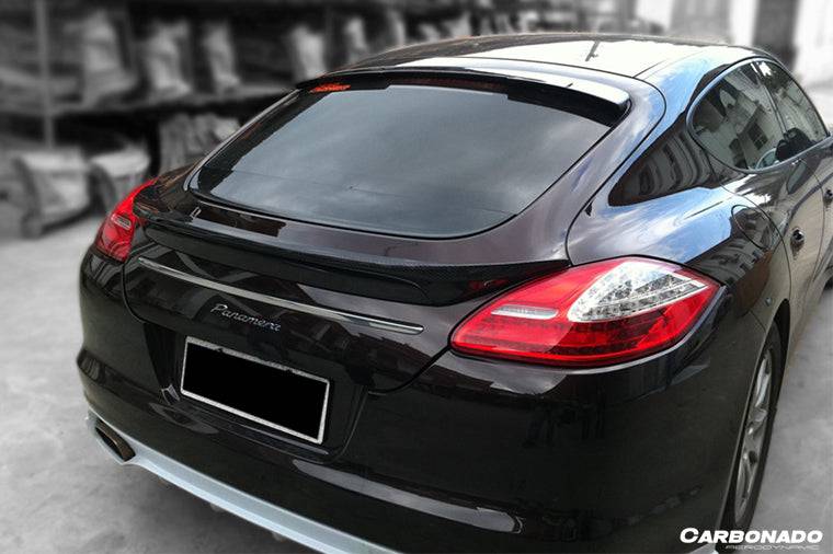 2010-2013 Porsche Panamera 970.1 TAS Style Carbon Fiber Roof Spoiler - Carbonado Aero