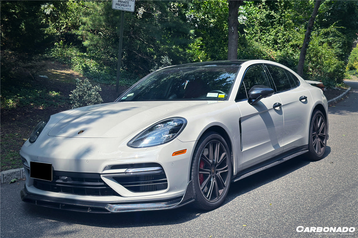 2017-2023 Porsche Panamera 971 4S/4/GTS OD Style DRY Carbon Fiber Side Skirts - Carbonado Aero