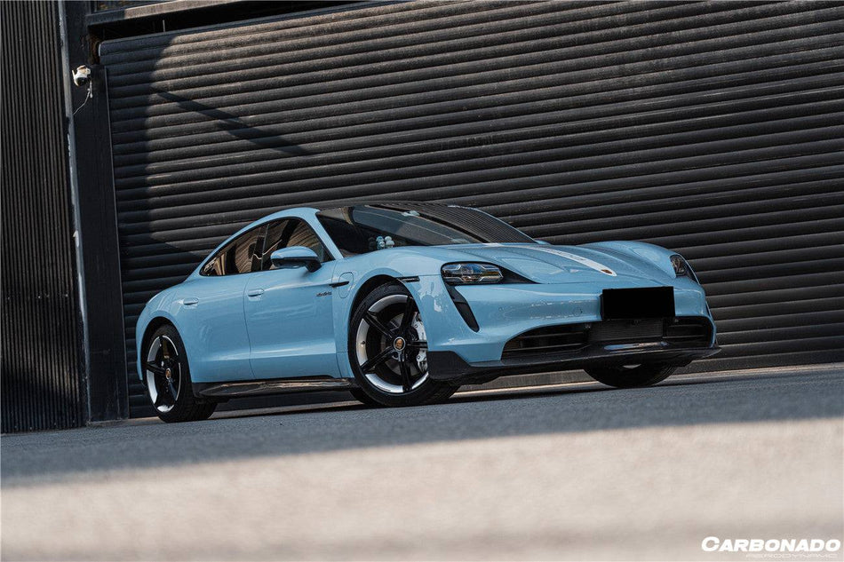 2019-2023 Porsche Taycan 4/4S/GTS/TURBO OD Style DRY Carbon Fiber Side Skirts