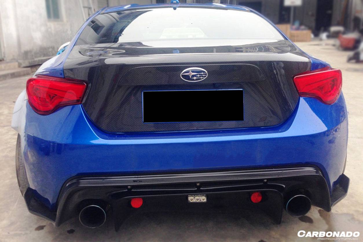 2012-2020 Scion FRS / Toyota GT86/ Subaru BRZ RBY1 Style Carbon Fiber Rear Lip - Carbonado