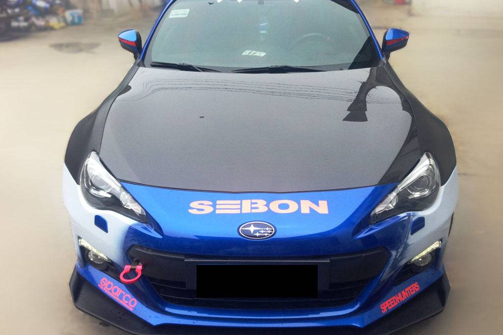 2012-2020 Scion FRS & Toyota GT86 & Subaru BRZ OEM Style Carbon Fiber Hood - Carbonado