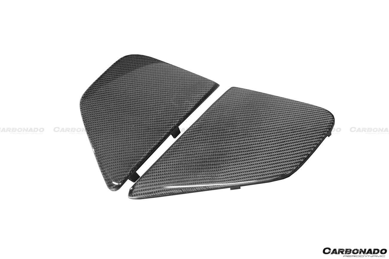 2012-2016 Subaru BRZ CB Style Carbon Fiber Front Bumper Canard / Foglight Cover - Carbonado Aero