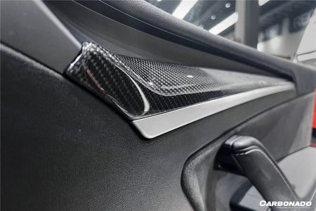 2020-2023 Tesla Model 3/Y OEM Style Autoclave Carbon Fiber Door Trim Interior Replacement - Carbonado Aero