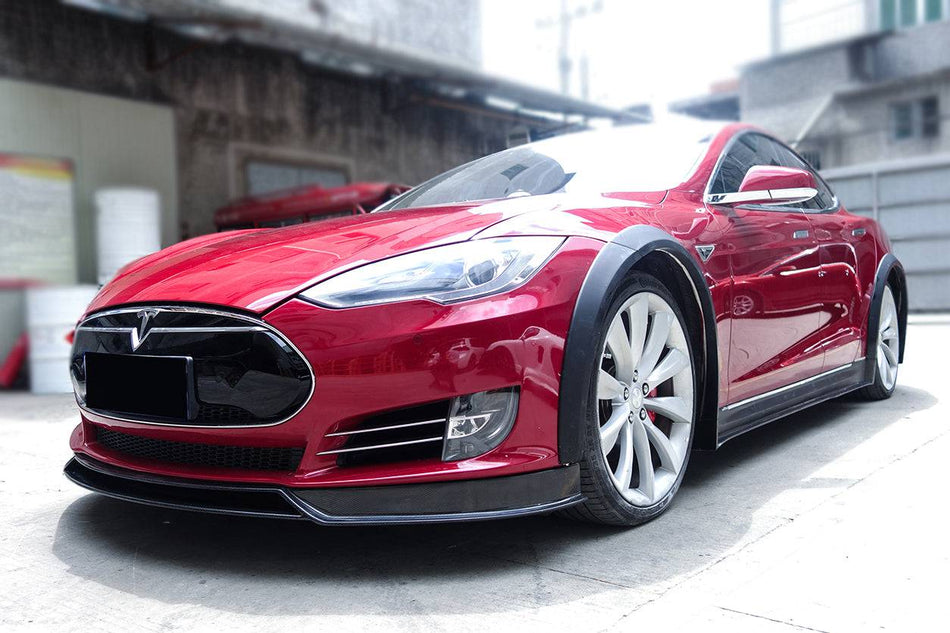 2012-2015 Tesla Model S RZS Style Part Carbon Fiber Full Kit - Carbonado