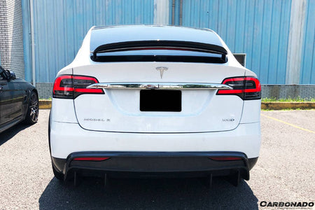 2016-2021 Tesla Model X SUV RZS Style Carbon Fiber Trunk Spoiler - Carbonado Aero