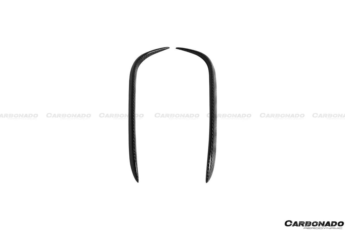 2016-2021 Tesla Model X SUV RZS Style Carbon Fiber Front Canards - Carbonado Aero