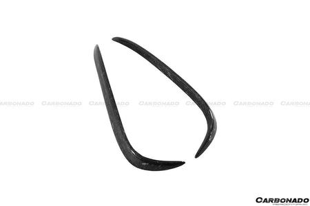 2016-2021 Tesla Model X SUV RZS Style Carbon Fiber Front Canards - Carbonado Aero