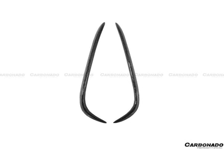 2016-2021 Tesla Model X SUV RZS Style Carbon Fiber Front Canards - Carbonado Aero