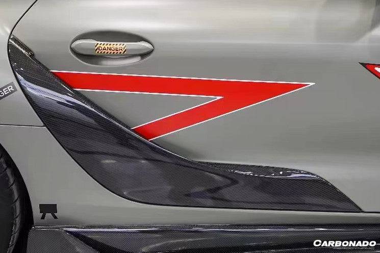 2019-2023 Toyota GR Supra (J29/DB) A90 A91 OEM Style Carbon Fiber Door Panel Garnish Trim Replacement - Carbonado Aero