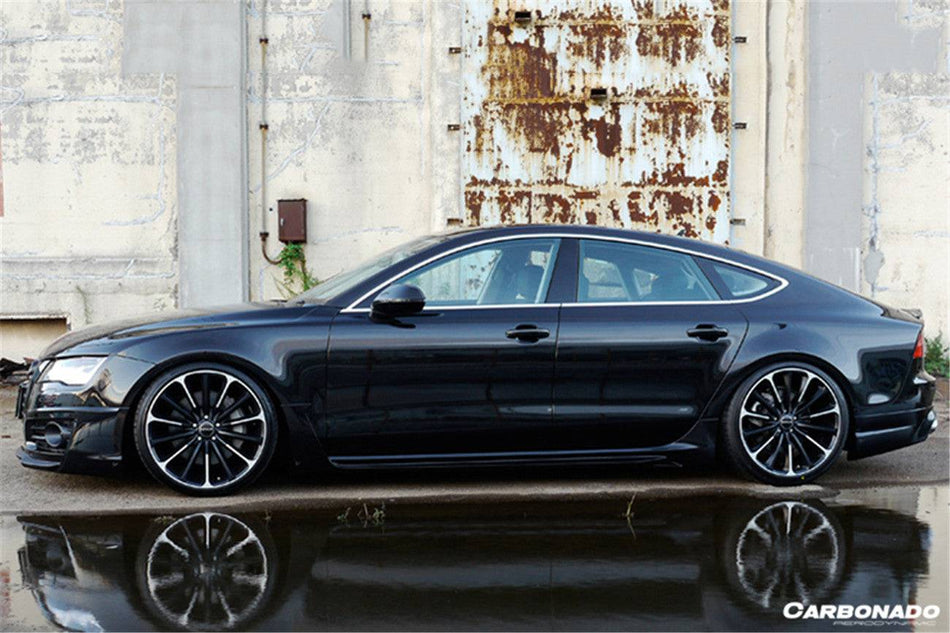 2012-2014 Audi A7 WD Style Side Skirts - Carbonado