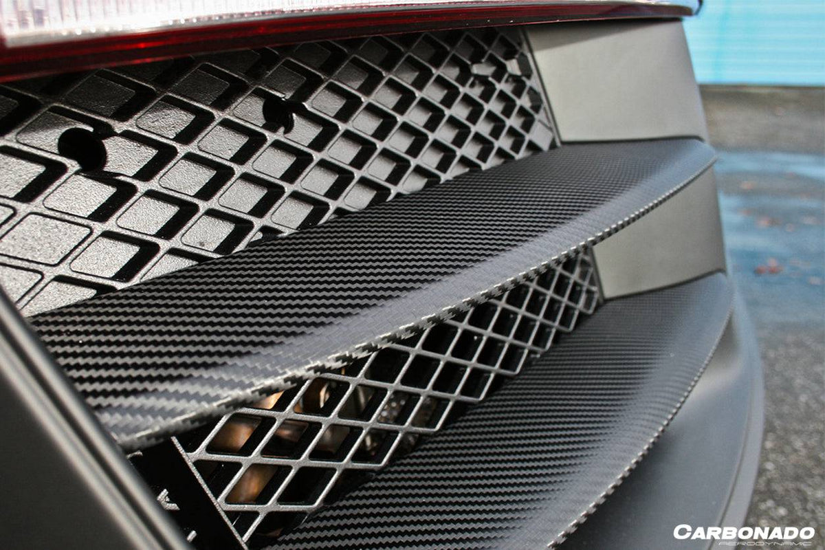 2009-2015 Audi R8 Coupe Spyder OE Style Carbon Fiber Rear Air Duct Splitter - Carbonado