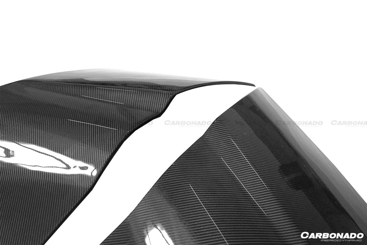 2009-2015 Audi R8 Coupe Spyder OE Style Carbon Fiber Side Blades - Carbonado Aero