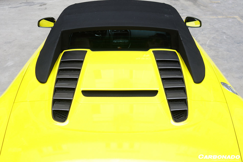 2009-2015 Audi R8 Coupe Spyder OE Style Carbon Fiber Trunk Scope - Carbonado