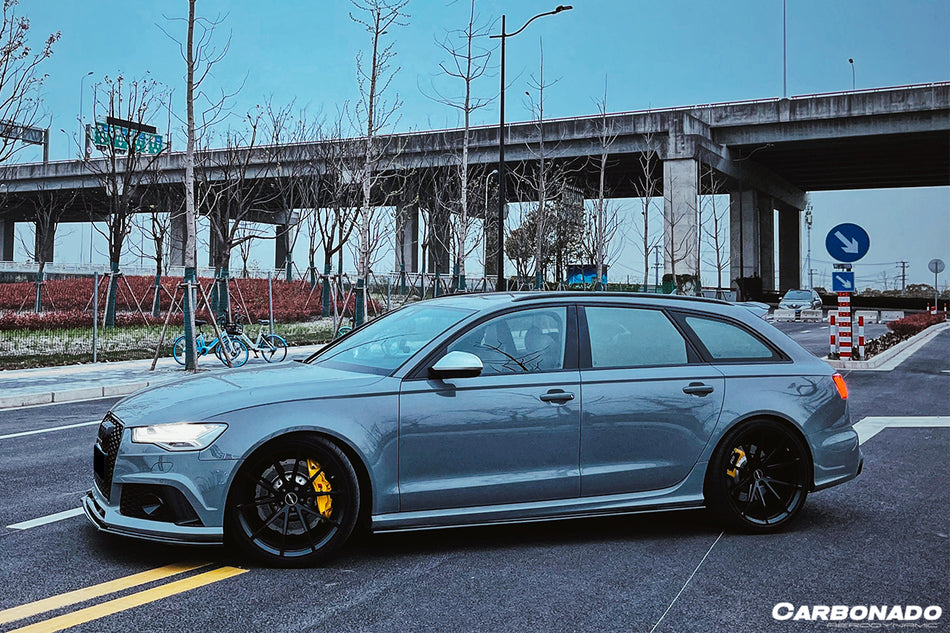 2013-2018 Audi RS6 Avant MN Style Carbon Fiber Front Lip - Carbonado