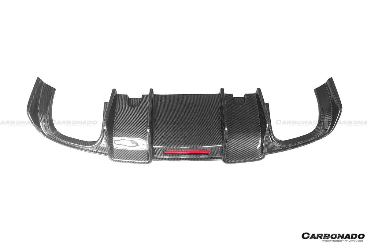 2013-2016 Audi S3 A3 Sline Sedan BKSS Style Carbon Fiber Rear Lip Diffuser - Carbonado Aero