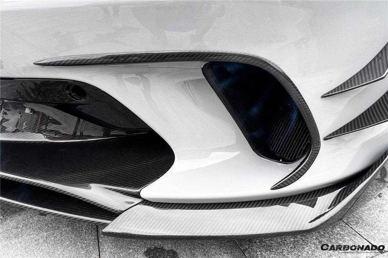 2020-2023 McLaren GT WP Style DRY Carbon Fiber Front Bumper Air Vents - Carbonado Aero